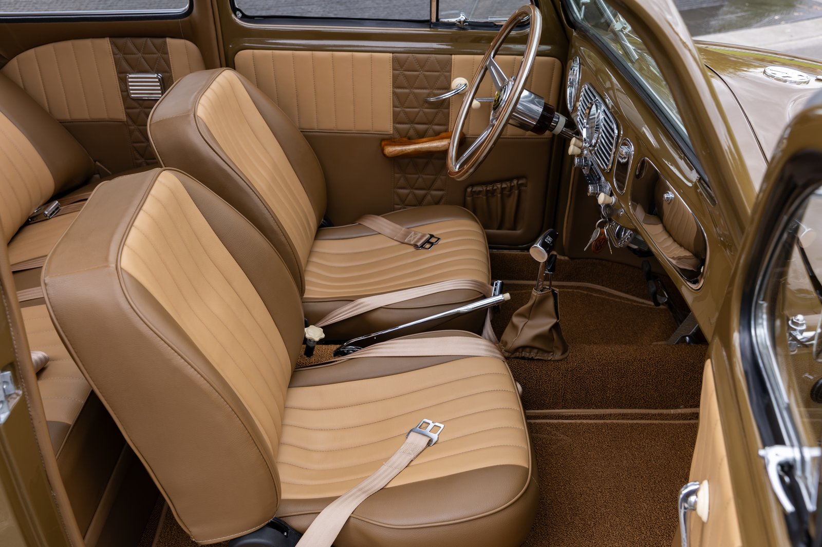 Al's Upholstery created the two-tone vinyl seats and door panels for Bobby's Oval.
